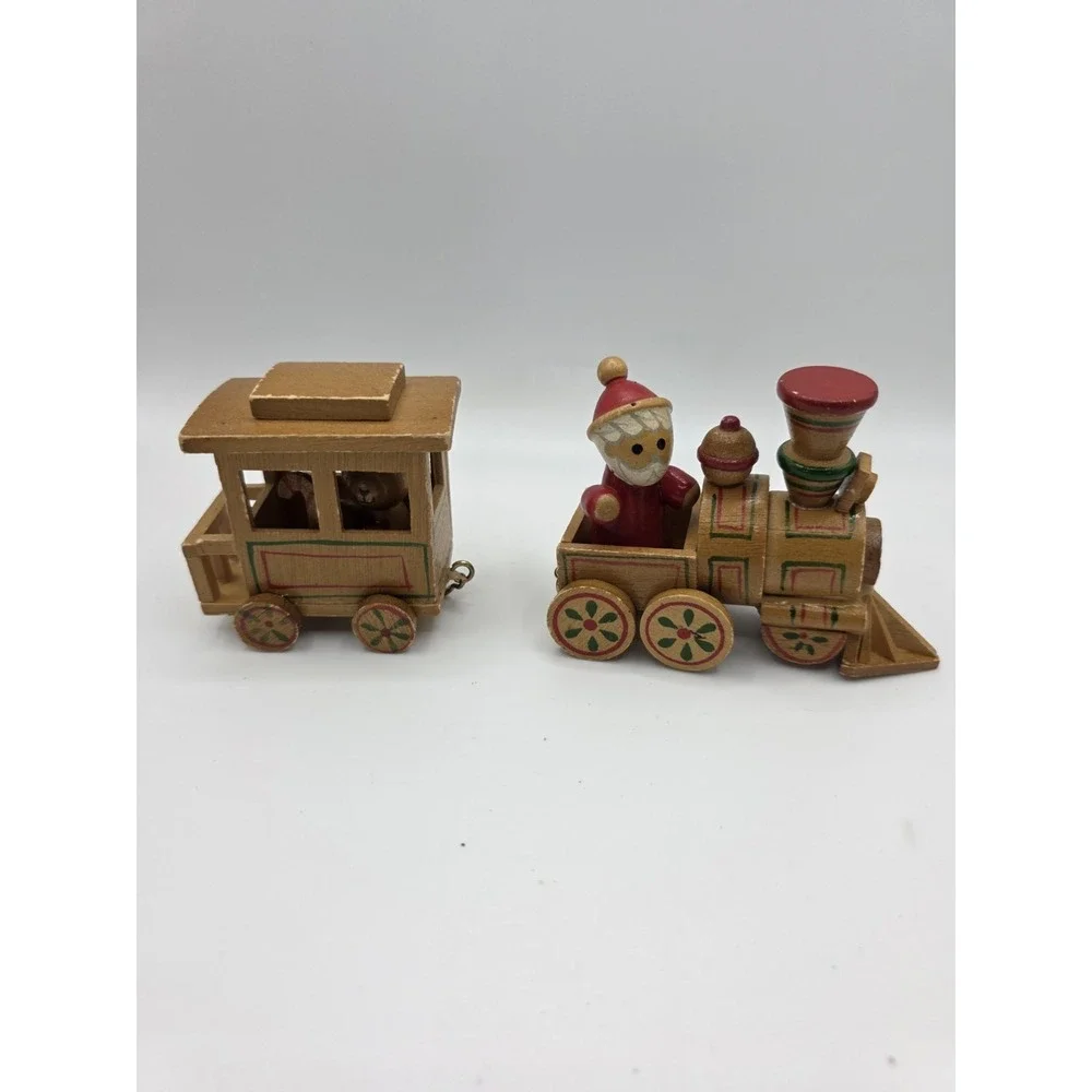 Vintage 1984 Wooden Christmas Choo Choo Train by Dakin Missing Middle Train